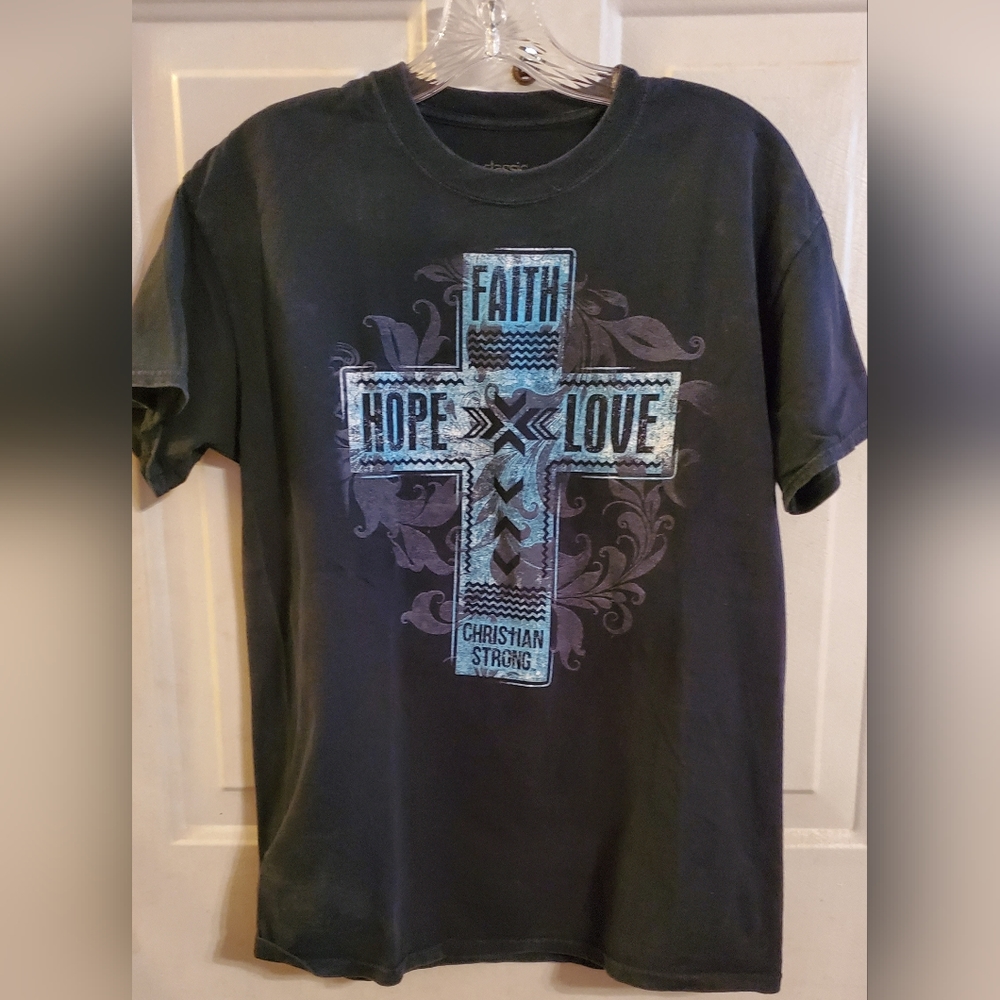 Classic Teaze Graphic Christian Tee, Unisex size medium